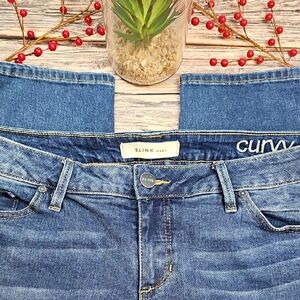 SLINK CURVY PREMIUM PLUS-SIZE DENIM BLIE JEANS